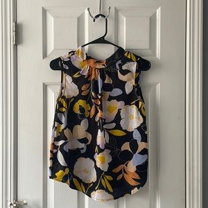 Floral Sleeveless Blouse
